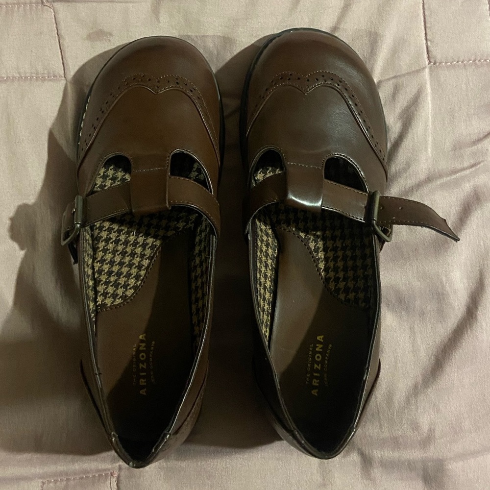 Brown Mary Janes